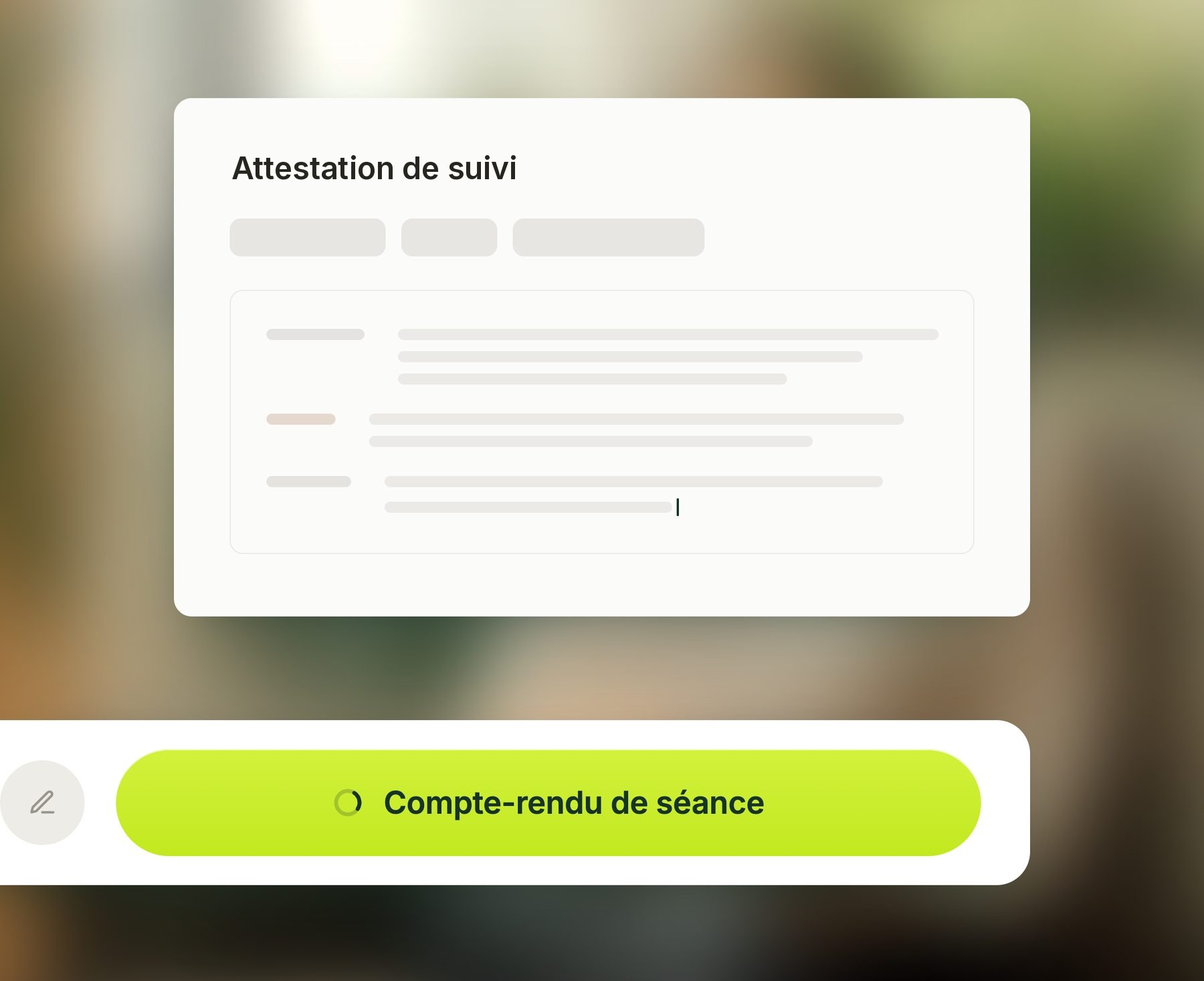 Attestation de suivi générée par Delta