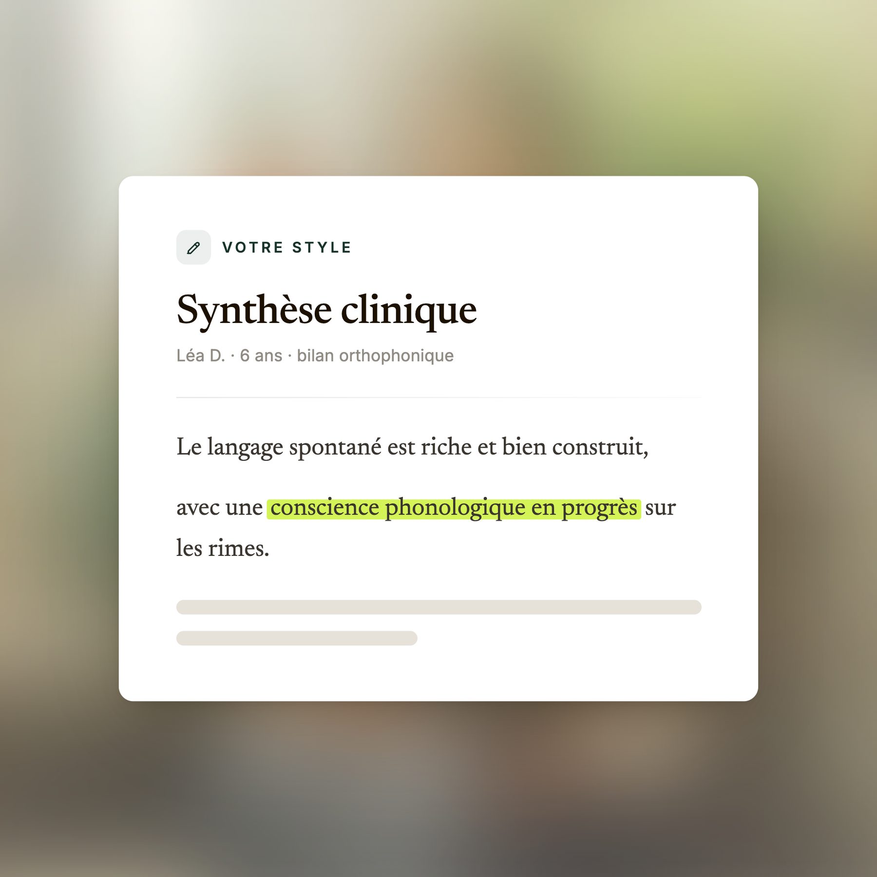 Compte-rendu rédigé dans votre style