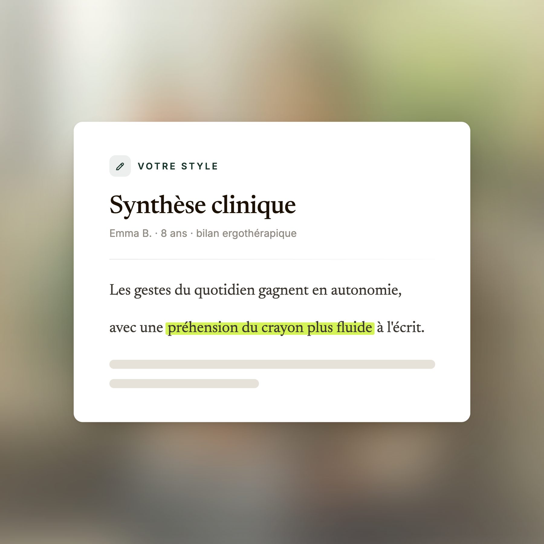 Compte-rendu rédigé dans votre style