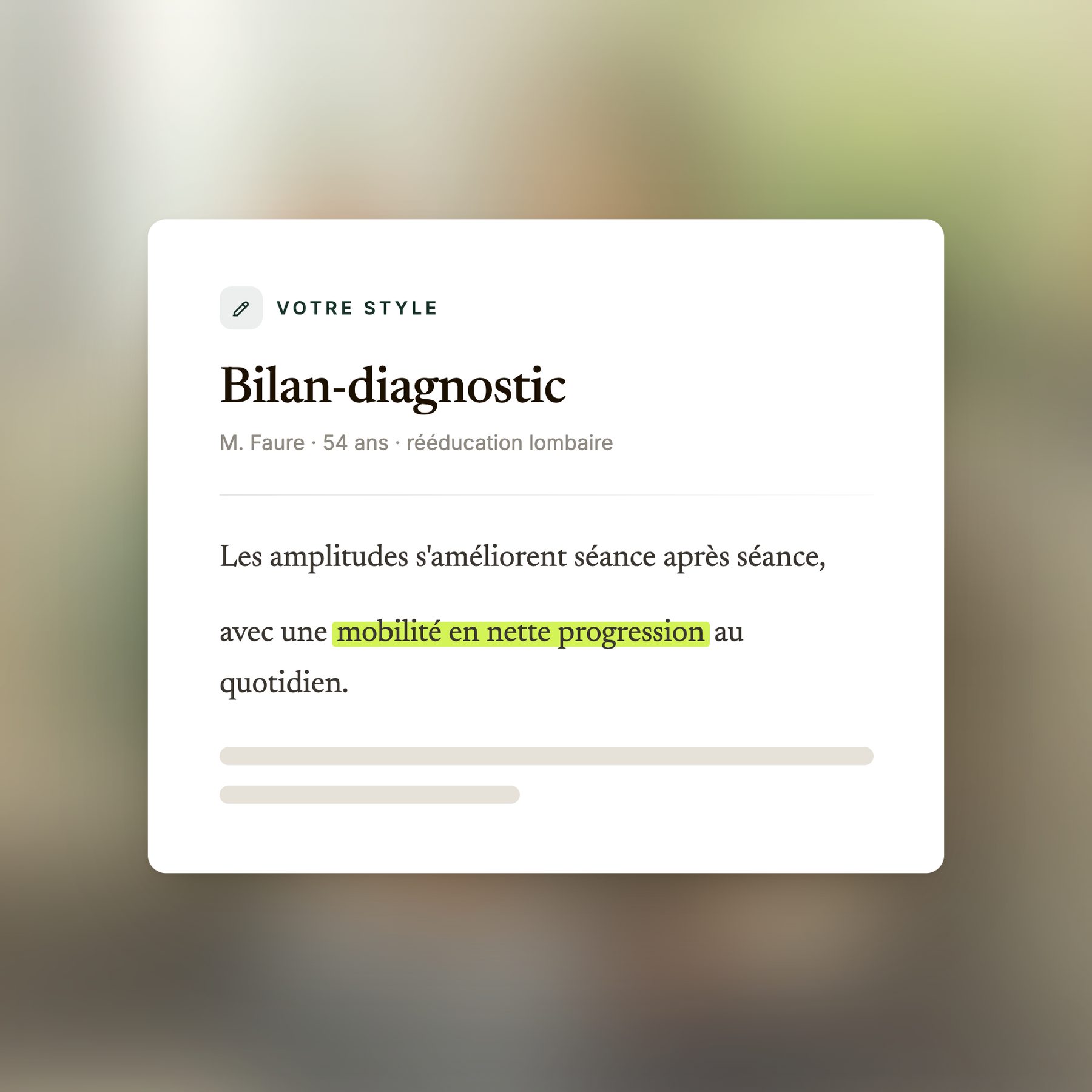 Compte-rendu rédigé dans votre style