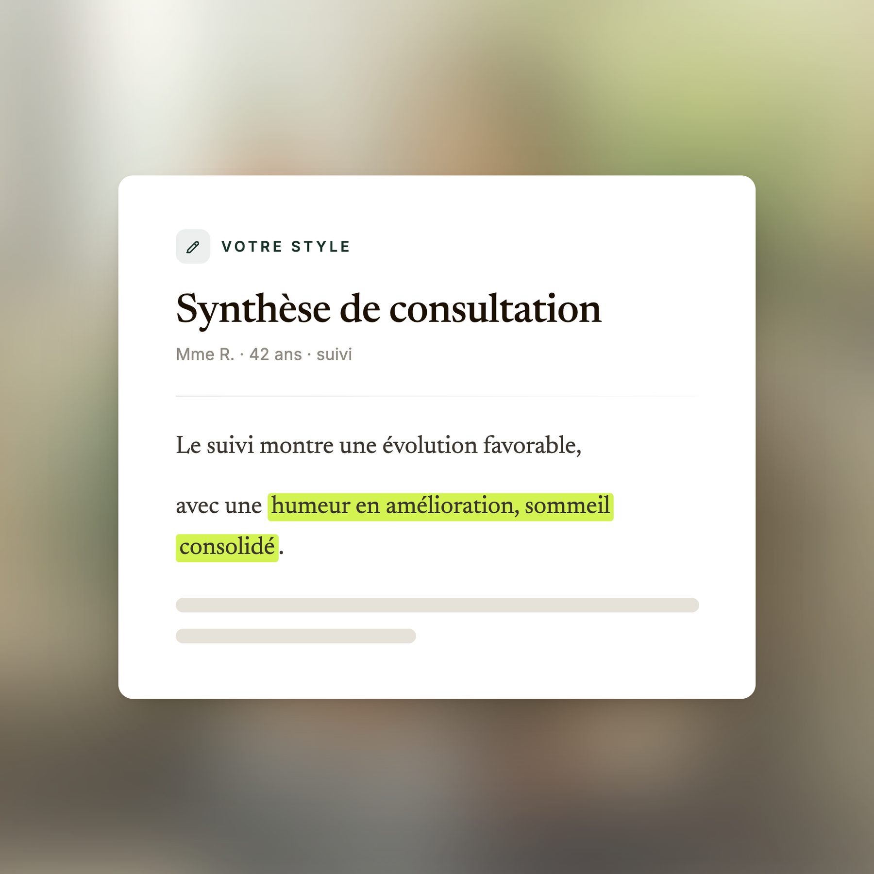 Compte-rendu rédigé dans votre style